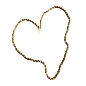 Vintage Napier Gold Tone Rope Chain Necklace Classic 30” Necklace